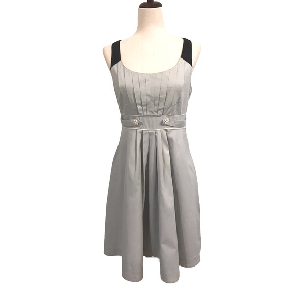 Floreat by Anthropologie Light Blue Dress Pockets Flower Buttons - Picture 12 of 12